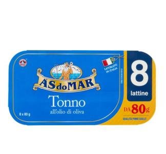 Asdomar Tonno all'olio di oliva 8 x 80 g